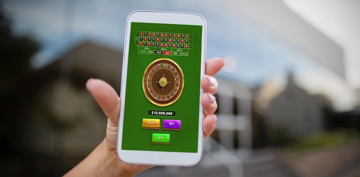 Tampilan meja dealer live casino dengan kartu dan chip yang siap dimainkan